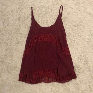 Altar’d State Burgundy Tunic Top